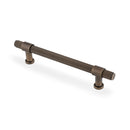 Alexander & Wilks Kingston Reeded Cabinet Pull Handle – Antique Brass – 160mm Centres – AW839R-160-AB