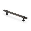 Alexander & Wilks Kingston Reeded Cabinet Pull Handle – Dark Bronze PVD – 160mm Centres – AW839R-160-DBZPVD