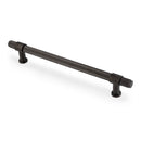 Alexander & Wilks Kingston Reeded Cabinet Pull Handle – Dark Bronze PVD – 224mm Centres – AW839R-224-DBZPVD