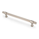 Alexander & Wilks Kingston Reeded Cabinet Pull Handle – Polished Nickel PVD – 224mm Centres – AW839R-224-PNPVD
