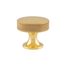 Alexander & Wilks Berlin Alexander and Wilks Cupboard Knob - Polished Brass - 38mm - AW841-38-PB - Choice Handles