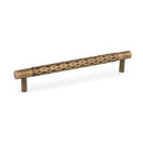 Alexander & Wilks Diamond Cut Cabinet Pull - 160mm C/C - Antique Brass - AW846-160-AB - Choice Handles