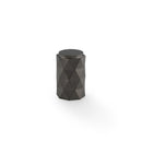 Alexander & Wilks Diamond Cut Cylinder Cabinet Knob - 30mm - Dark Bronze Pvd - AW847-30-DBZPVD - Choice Handles
