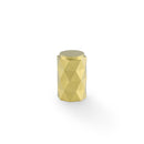 Alexander & Wilks Diamond Cut Cylinder Cabinet Knob - 30mm - Satin Brass Pvd - AW847-30-SBPVD - Choice Handles