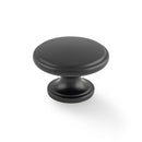 Alexander and Wilks - Cambridge Round Cupboard Knob - Black - AW849-38-BL - Choice Handles
