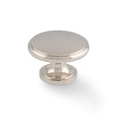 Alexander and Wilks - Cambridge Round Cupboard Knob - Polished Nickel - AW849-38-PN - Choice Handles