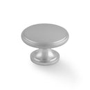 Alexander and Wilks - Cambridge Round Cupboard Knob - Satin Chrome - AW849-38-SC - Choice Handles