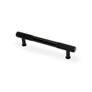 Alexander & Wilks - Washington Reeded End Cabinet Pull-Black-128mm - AW854R-128-BL - Choice Handles