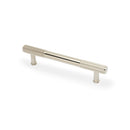 Alexander & Wilks - Washington Reeded End Cabinet Pull-Polished Nickel PVD-128mm - AW854R-128-PNPVD - Choice Handles