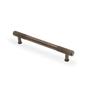 Alexander & Wilks - Washington Reeded End Cabinet Pull-Antique Brass-160mm - AW854R-160-AB - Choice Handles