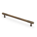 Alexander & Wilks - Washington Reeded End Cabinet Pull-Antique Brass-224mm - AW854R-224-AB - Choice Handles