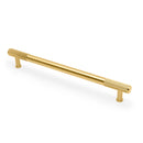 Alexander & Wilks - Washington Reeded End Cabinet Pull-Satin Brass PVD-224mm - AW854R-224-SBPVD - Choice Handles