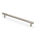 Alexander & Wilks - Washington Reeded End Cabinet Pull-Satin Nickel-224mm - AW854R-224-SN - Choice Handles