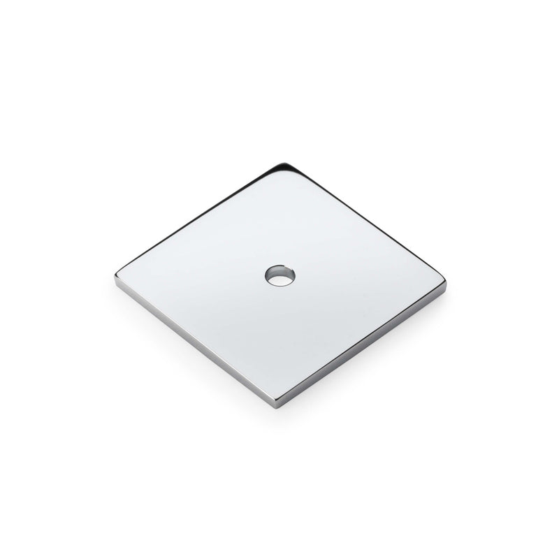 Alexander and Wilks Quantock Square Backplate - Polished Chrome - AW893-38-PC - Choice Handles