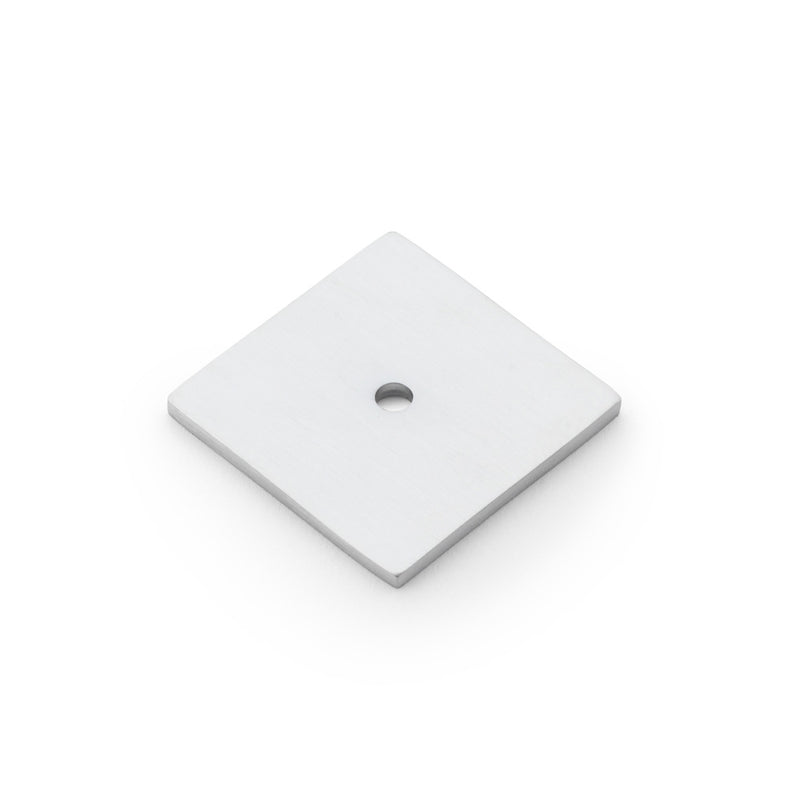 Alexander and Wilks Quantock Square Backplate - Satin Chrome - AW893-38-SC - Choice Handles
