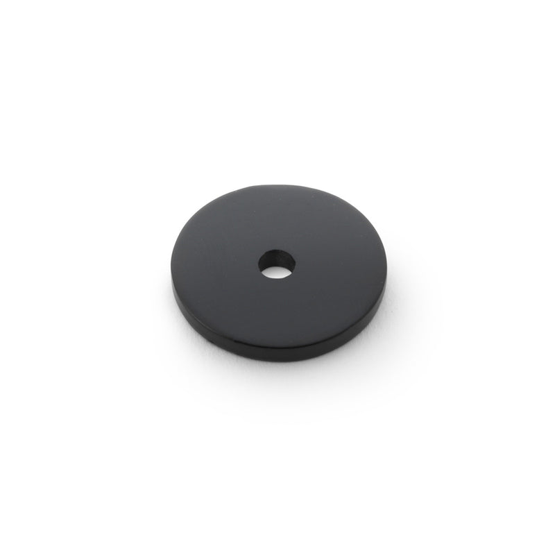 Alexander and Wilks - Circular Backplate - Black - Diameter 25mm - AW895-25-BL - AW895-25-BL