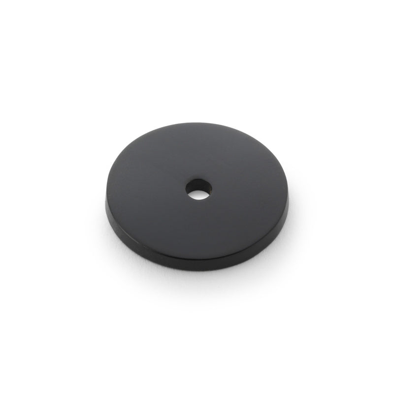 Alexander and Wilks - Circular Backplate - Black - Diameter 30mm - AW895-30-BL