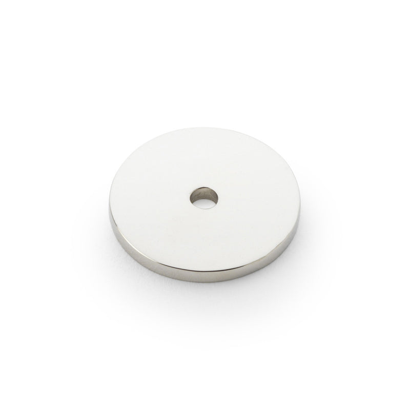 Alexander and Wilks - Circular Backplate - Polished Nickel - Diameter 30mm - AW895-30-PN
