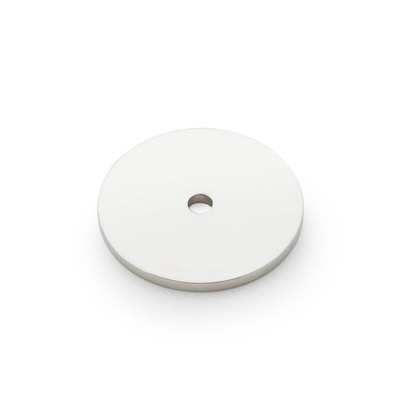 Alexander and Wilks - Circular Backplate - Polished Nickel - Diameter 35mm - AW895-35-PN