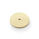 Alexander and Wilks - Circular Backplate - Satin Brass - Diameter 35mm -AW895-35-SB - Choice Handles