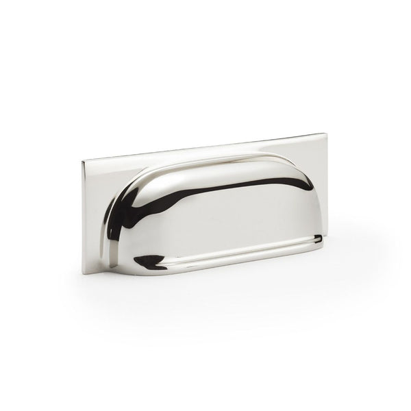 Alexander and Wilks -  Quantock Cup Pull Handle - Polished Nickel PVD - Centers 96mm - AW905PNPVD