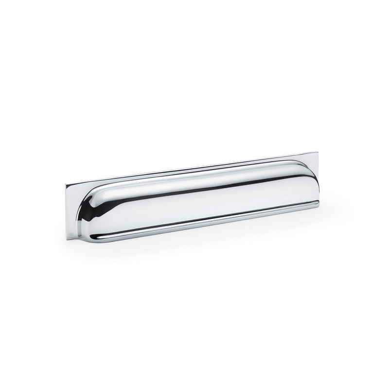 Alexander and Wilks - Quantock Cup Pull Handle - Polished Chrome - Centres 203mm - AW906PC