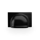 Alexander & Wilks Quantock Cup Handle - Black - 40mm Centres - AW907BL - Choice Handles