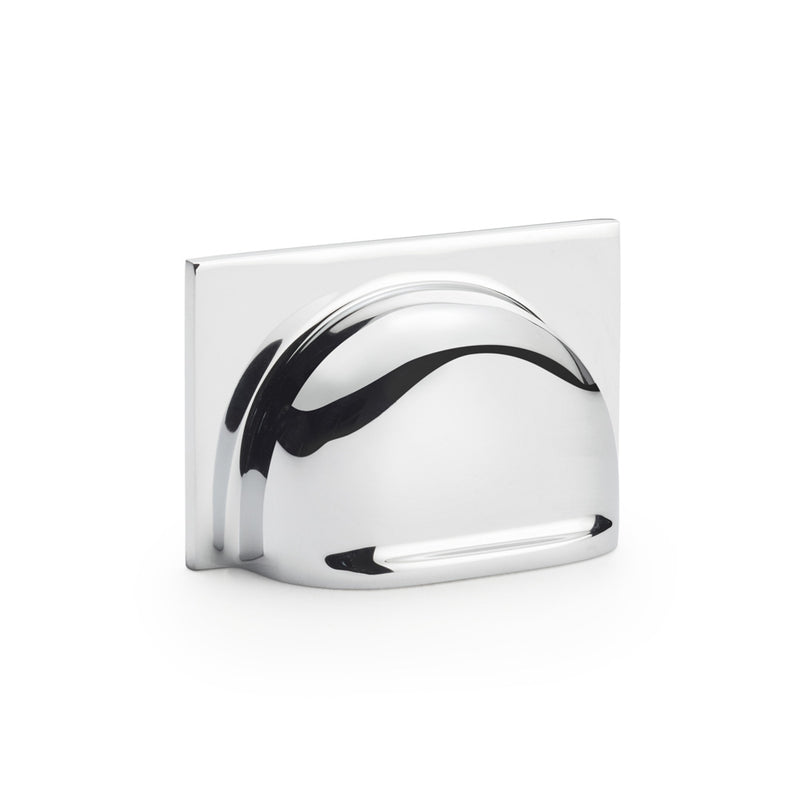 Alexander and Wilks - Quantock Cup Pull Handle - Polished Chrome - Centres 40mm - AW907PC