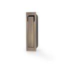 Alexander and Wilks - Square Sliding Door Edge Pull - Antique Brass - AW990AB - Choice Handles