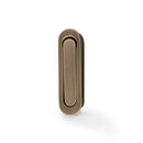 Alexander and Wilks Radius Sliding Door Edge Pull - Antique Brass - AW991AB - Choice Handles