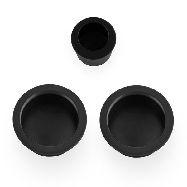 Alexander and Wilks - Sliding door pull kit - Black - AW994BL - Choice Handles