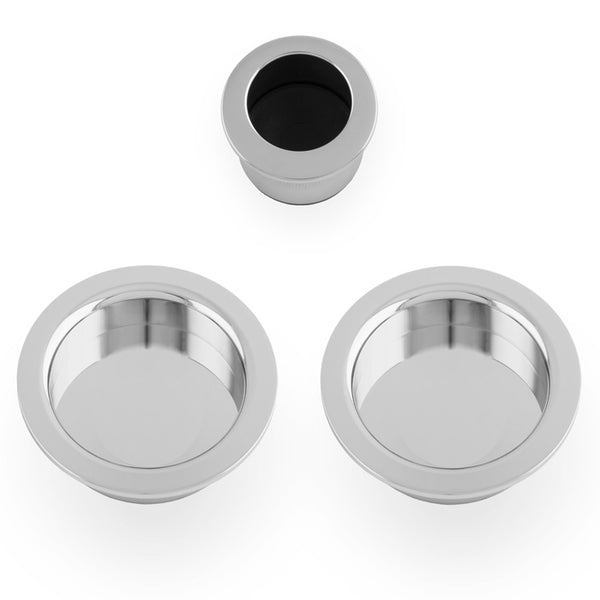 Alexander and Wilks - Sliding door pull kit - Polished Chrome - AW994PC - Choice Handles