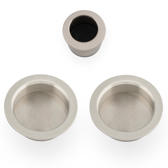 Alexander and Wilks - Sliding door pull kit - Satin Nickel - AW994SN - Choice Handles