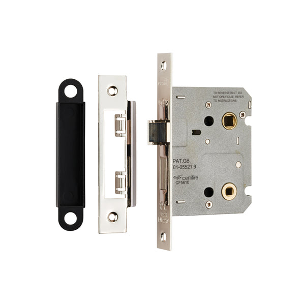 Eurospec - Easi-T Residential Bathroom Lock 78mm  - Nickel Plate - BAE5030NP - Choice Handles