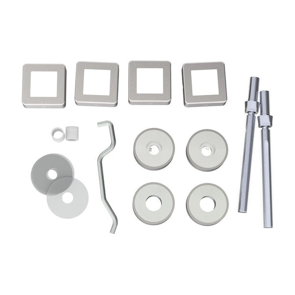 Eurospec - Back To Back Fixing Pack - 19mm Dia. Pull Handle - Satin Stainless Steel - BBF1019SSS/SQ