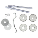 Eurospec - Back To Back Fixing Pack - 19mm Dia. Pull Handle - Satin Stainless Steel - BBF1019SSS - Choice Handles