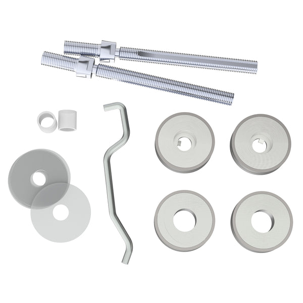 Eurospec - Back To Back Fixing Pack - 30mm Dia. Pull Handle - Satin Stainless Steel - BBF1030/2SSS