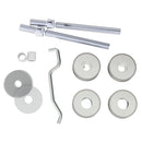 Eurospec - Back To Back Fixing Pack - 22mm Dia. Pull Handle - Satin Stainless Steel - BBF1022SSS - Choice Handles