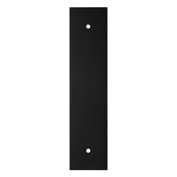 Carlisle Brass - 168 X 40mm Square Cabinet Hardware Backplate 128mm C/C - Matt Black - BP168MB - Choice Handles
