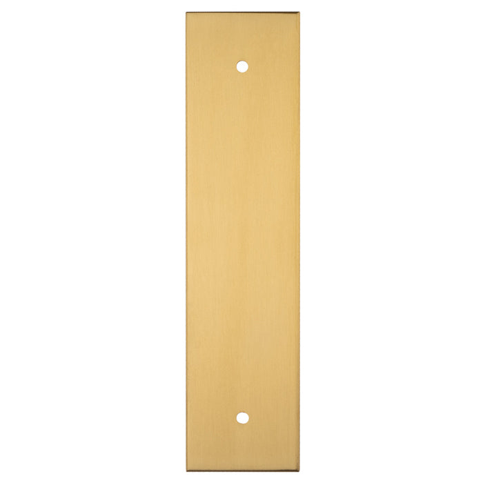 Carlisle Brass - 168 X 40mm Square Cabinet Hardware Backplate 128mm C/C - Satin Brass - BP168SB - Choice Handles