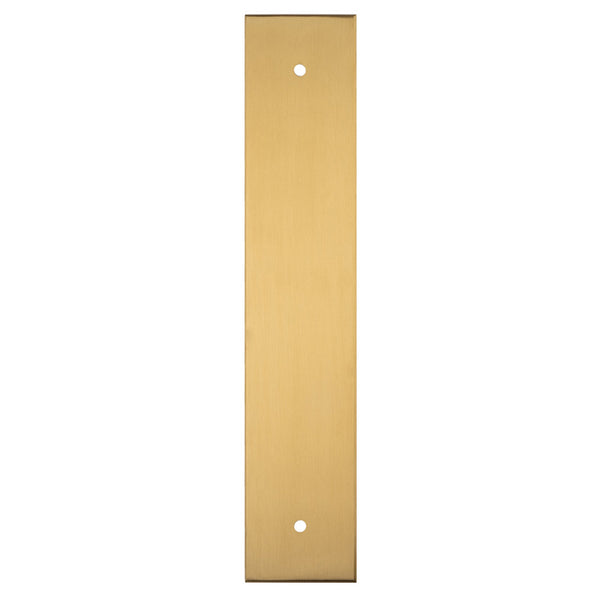 Carlisle Brass - 200 X 40mm Square Cabinet Hardware Backplate 160mm C/C - Satin Brass - BP200SB - Choice Handles