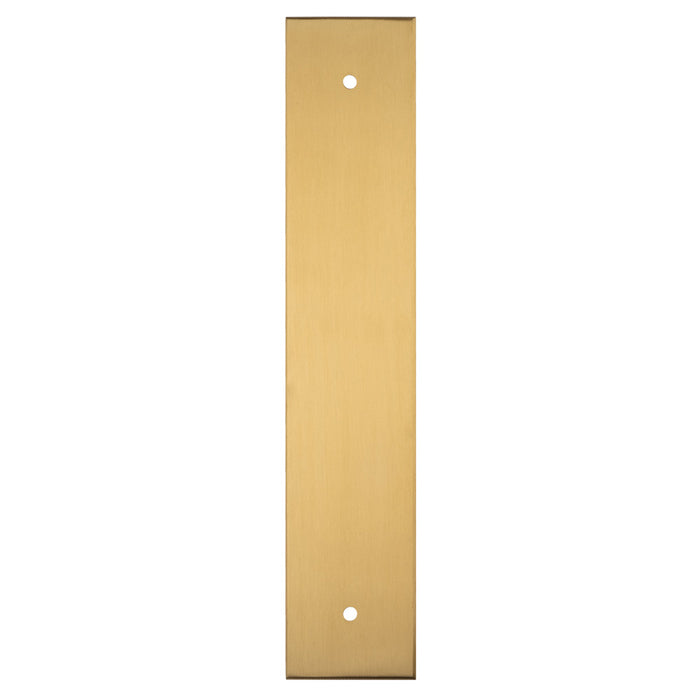 Carlisle Brass - 200 X 40mm Square Cabinet Hardware Backplate 160mm C/C - Satin Brass - BP200SB - Choice Handles