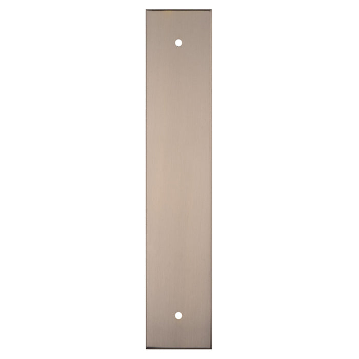 Carlisle Brass - 200 X 40mm Square Cabinet Hardware Backplate 160mm C/C - Satin Nickel - BP200SN - Choice Handles