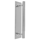 Knurled Pull handle on Backplate 200mm x 40mm - Polished Chrome - BP700CCP200CP - Choice Handles
