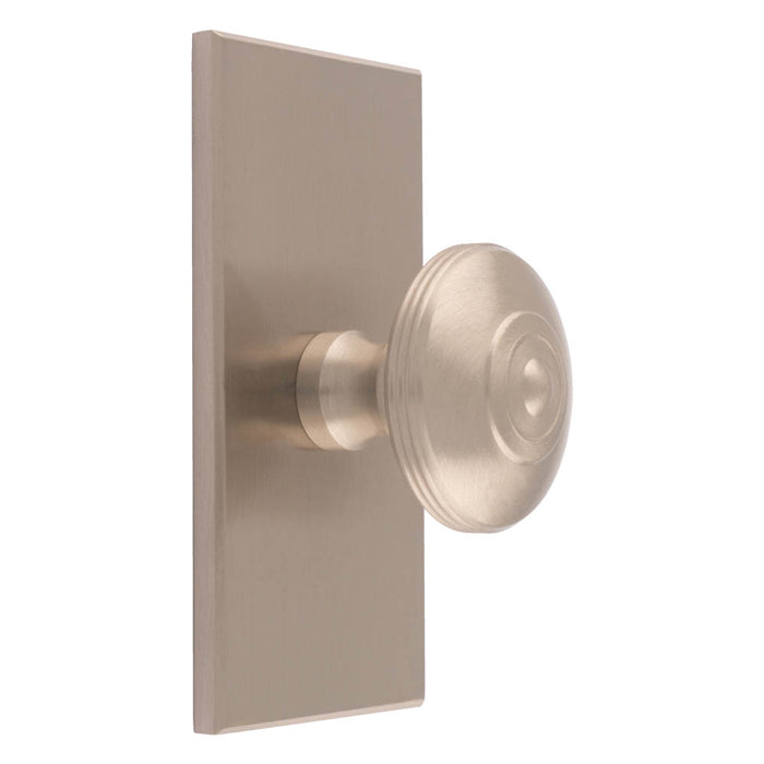 Carlisle Brass - Anderson knob on Backplate 76mm - Satin Nickel - BP720ASN76SN - Choice Handles