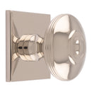 Carlisle Brass - Anderson knob on Backplate 40mm - Polished Nickel - BP720BPN40PN - Choice Handles