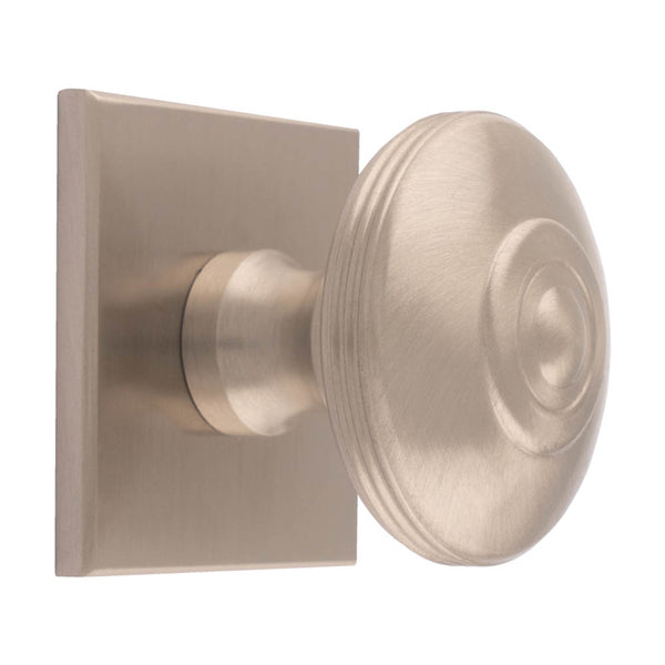 Carlisle Brass - Anderson knob on Backplate 40mm - Satin Nickel - BP720BSN40SN - Choice Handles