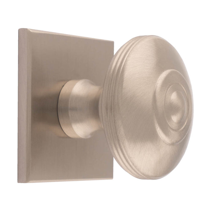 Carlisle Brass - Anderson knob on Backplate 40mm - Satin Nickel - BP720BSN40SN - Choice Handles