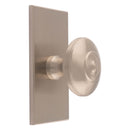 Carlisle Brass - Anderson knob on Backplate 76mm - Satin Nickel - BP720BSN76SN - Choice Handles