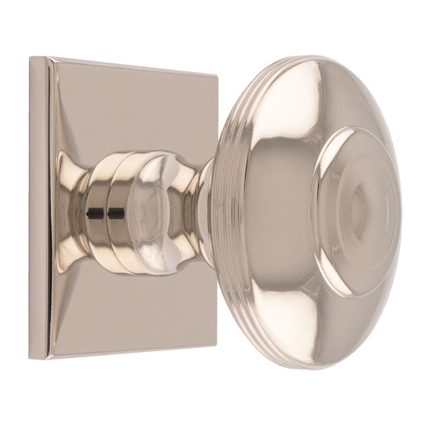 Carlisle Brass - Anderson knob on Backplate 40mm - Polished Nickel - BP720CPN40PN - Choice Handles